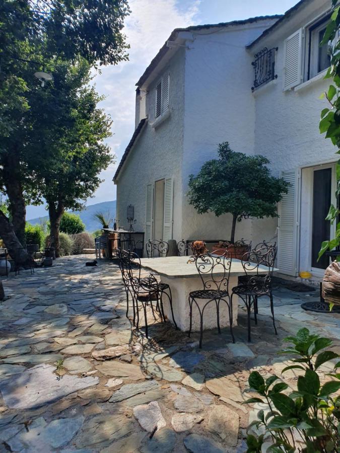 Maison De Charme Avec Piscine Et Vue Exceptionnelle Scolca Exterior photo