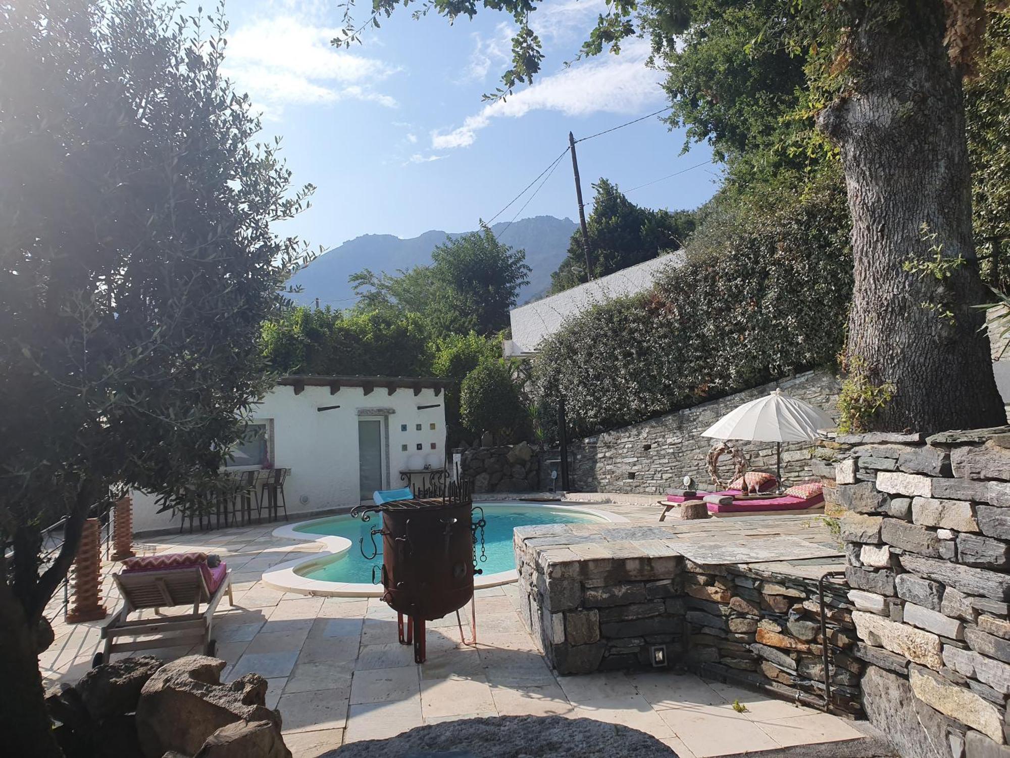 Maison De Charme Avec Piscine Et Vue Exceptionnelle Scolca Exterior photo